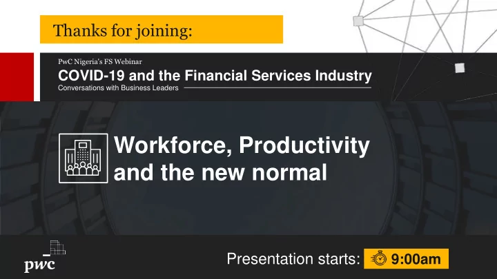 workforce productivity