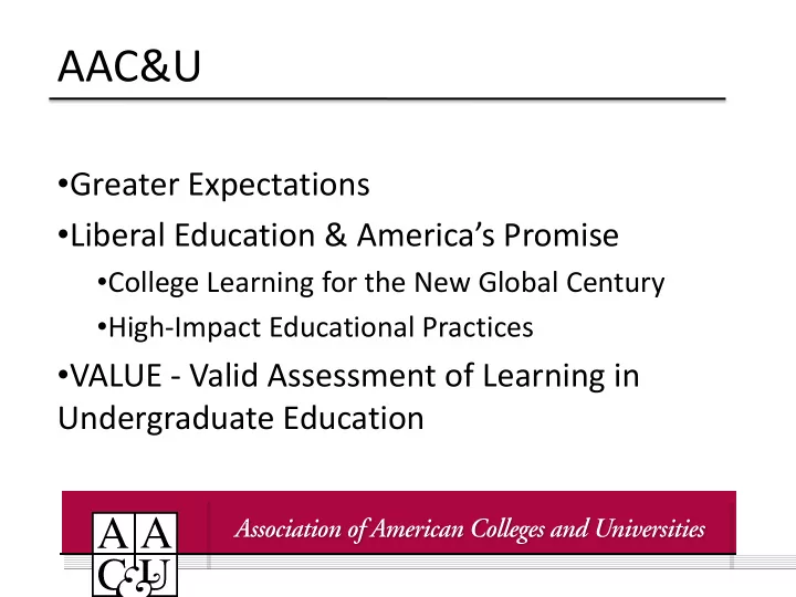 aac u