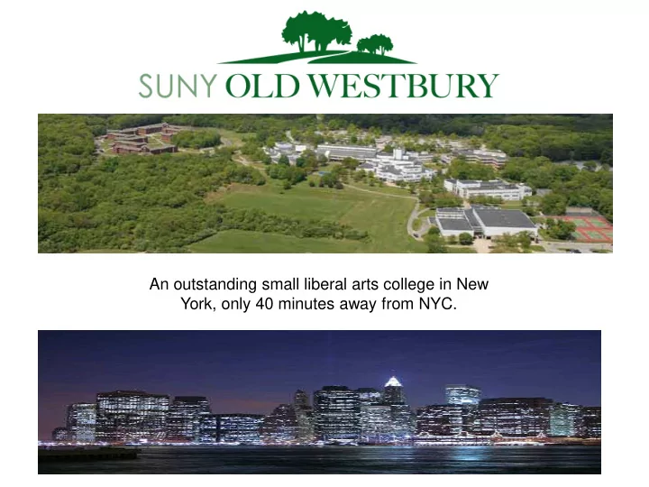 an outstanding small liberal arts college in new york