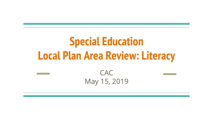 special education