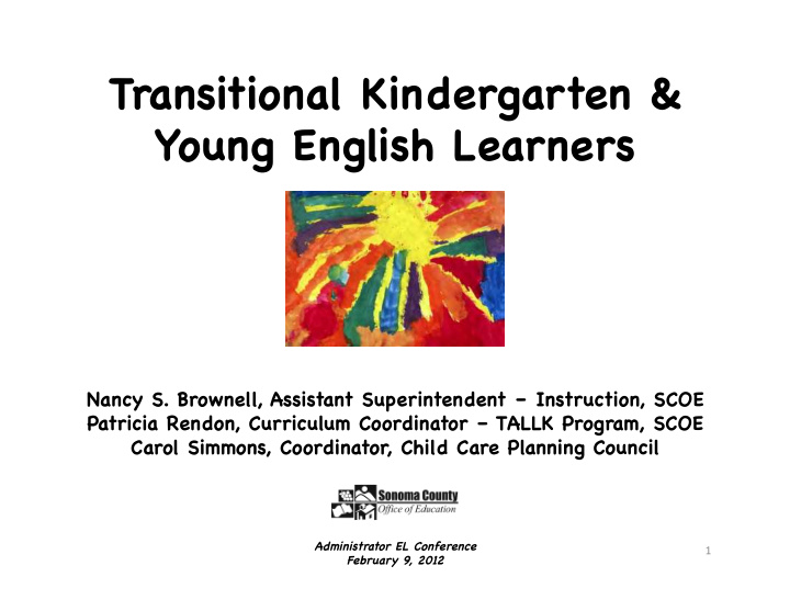 transitional kindergarten young english learners