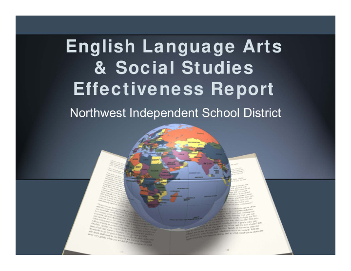 english language arts social studies effectiveness report