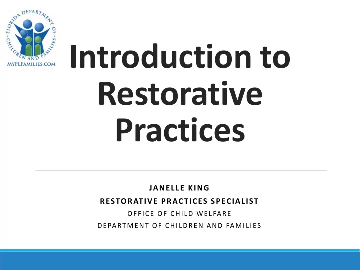 restorative practices