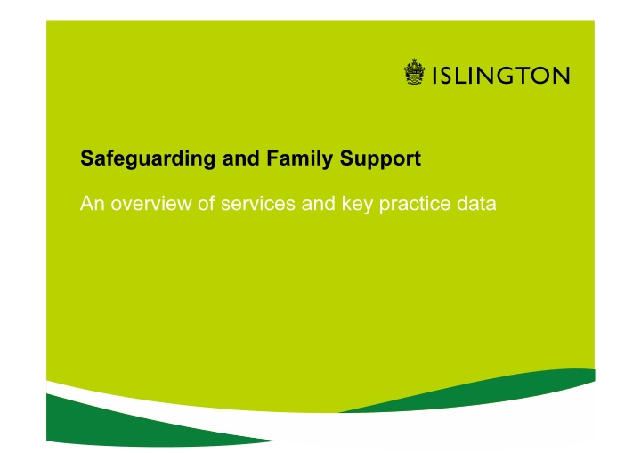 safeguarding and family support