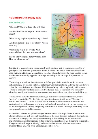 TOPICS  According to the background, the specific objectives proposed, and through non-formal