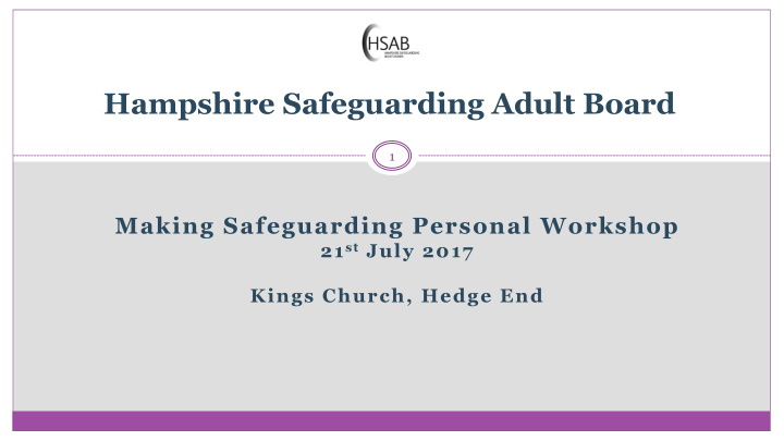 hampshire safeguarding adult board