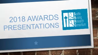 Quality Improvement Poster  Seattle Nursing Research Conference  Best Practice Innovation /