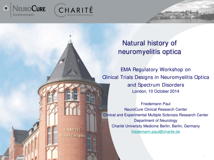 natural history of neuromyelitis optica