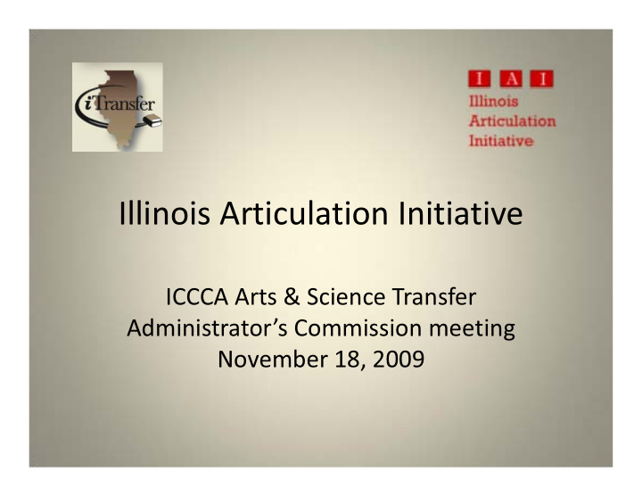 illinois articulation initiative