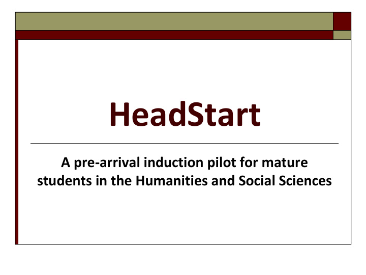 headstart