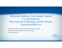 reducing healthcare costs through targeted care