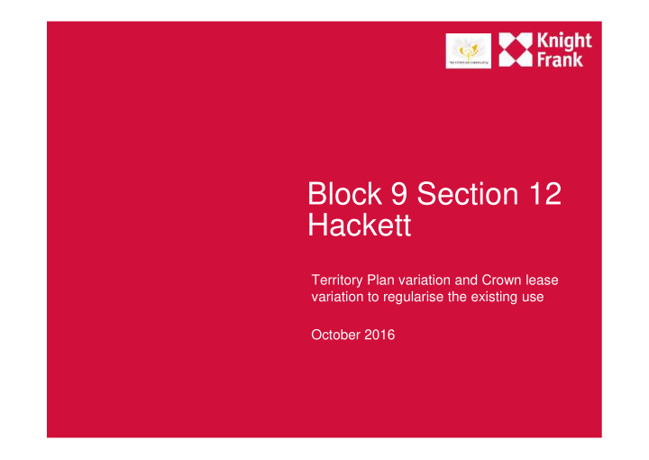 block 9 section 12 hackett