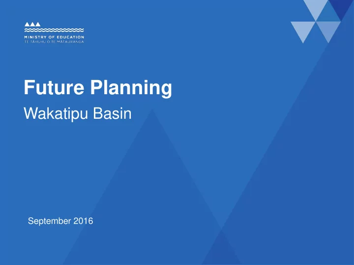 future planning