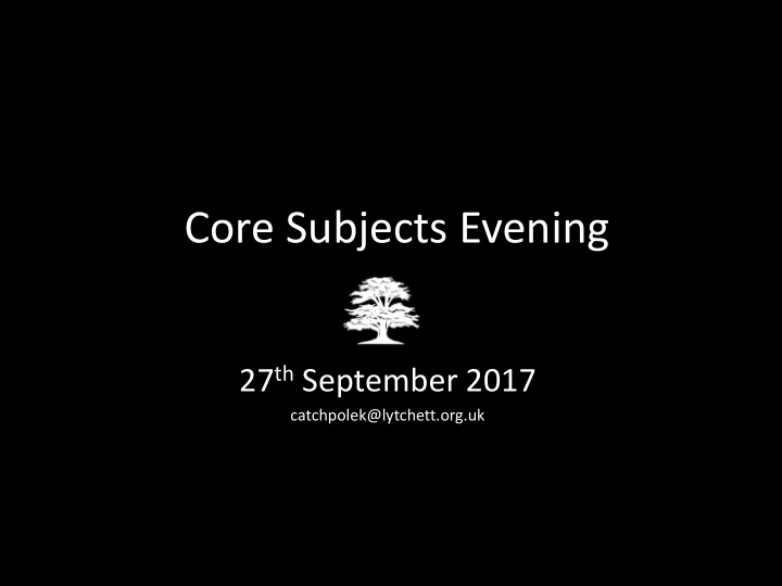 core subjects evening
