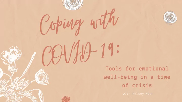 coping with covid 19