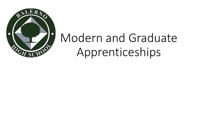 apprenticeships modern apprenticeships