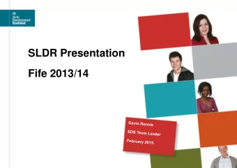 Fife 2013/14  Skills Development Scotland  Fife Trends in Positive Outcomes  2013/14          92.4%