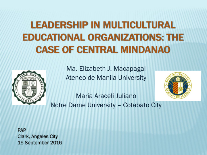 leadership in multicultural educational organizations the