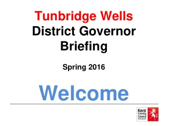 Welcome  Agenda   Welcome  Julia Durcan, Leadership &amp; Governance   SEN Briefing for