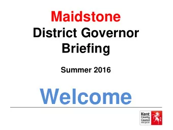 Welcome  Agenda   Welcome  Julia Durcan,  AGO West Kent   Guest Speaker  Diana