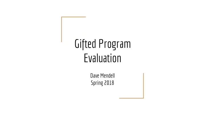 evaluation