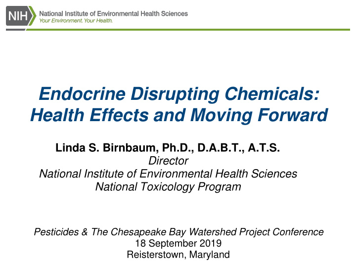endocrine disrupting chemicals health effects and moving