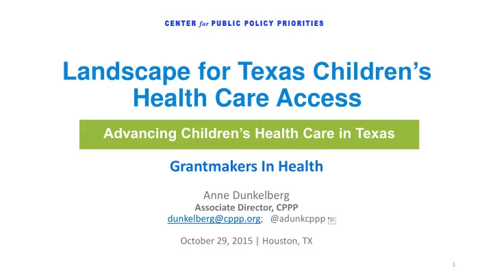 landscape for texas children s