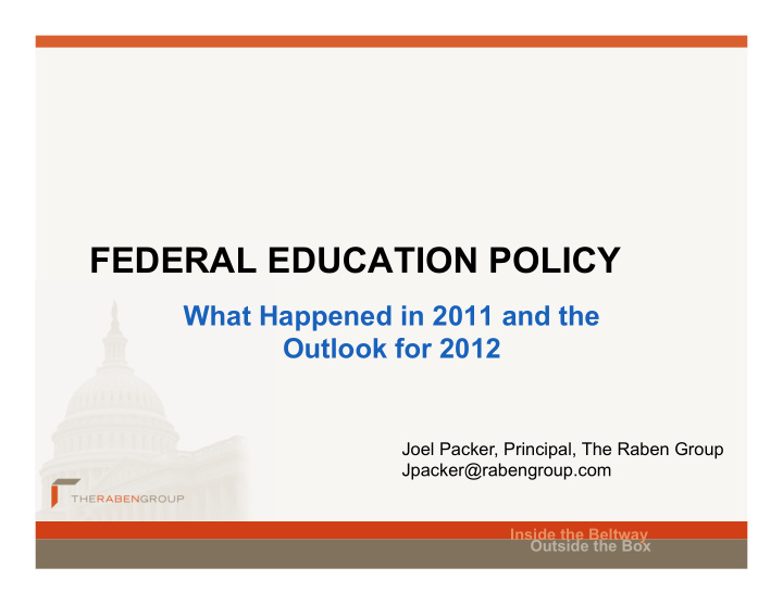 federal education policy