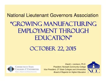 Growing Manuf  Gr  wing Manufacturing  cturing  Employment Thr  Empl  ment Through  ugh