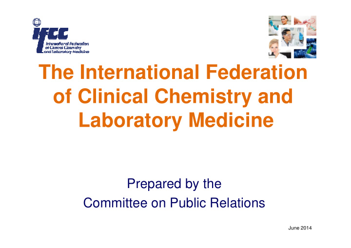the international federation of clinical chemistry and