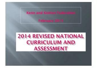Kenn and Kenton Federation  February 2015  The DFE has made the biggest change to   education in
