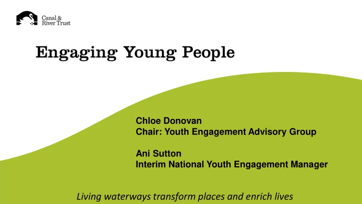 living waterways transform places and enrich lives why do