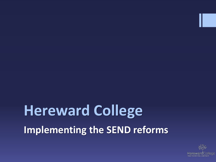 hereward college