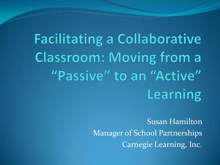 manager of school partnerships