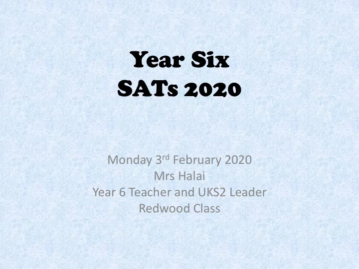 year six