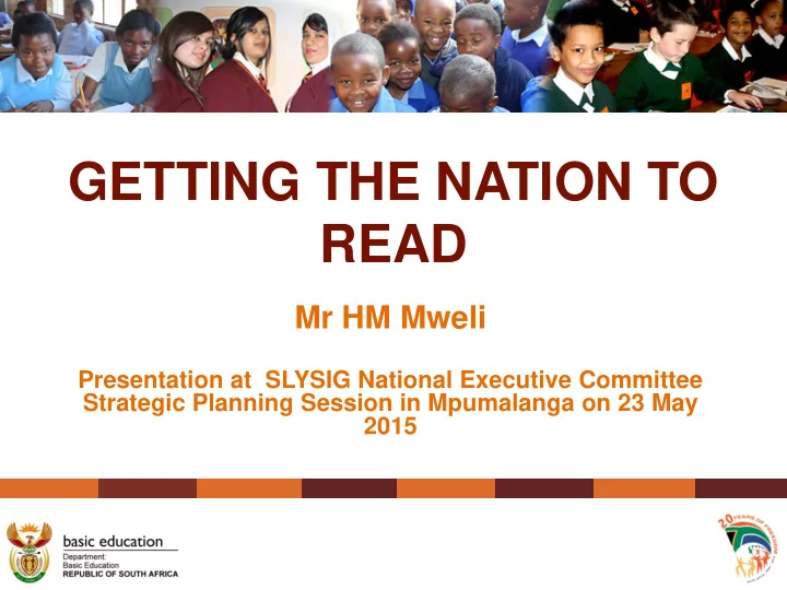 getting the nation to read