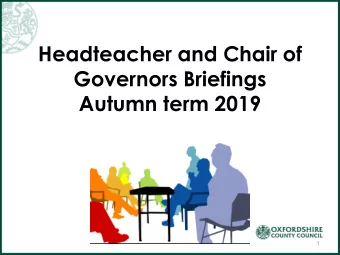 Autumn term 2019  1  Welcome &amp; Introductions  Chris Hilliard Consultant Deputy Director