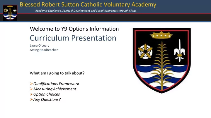 curriculum presentation