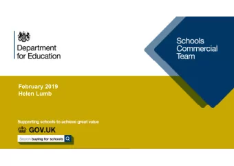 February 2019  Helen Lumb  Today we will Look at how we can save you  time and money Talk about