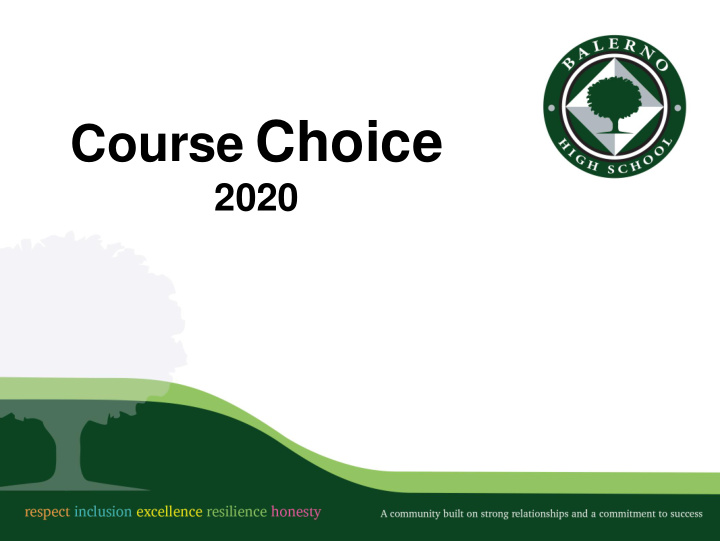 course choice