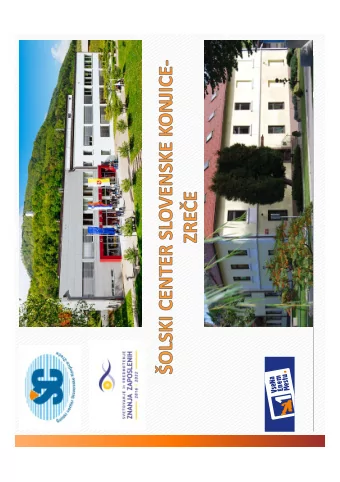 Public institution founded by the Slovene  Government and two municipalities  Non-profit