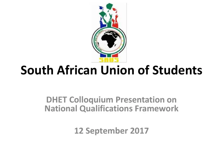 south african union of students