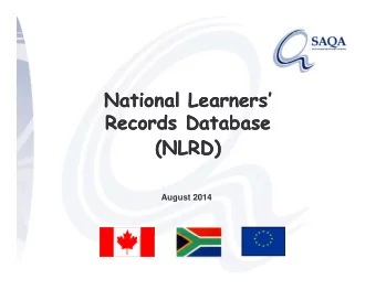 National Learners  National Learners  Records  Records Database  Records  Records Database