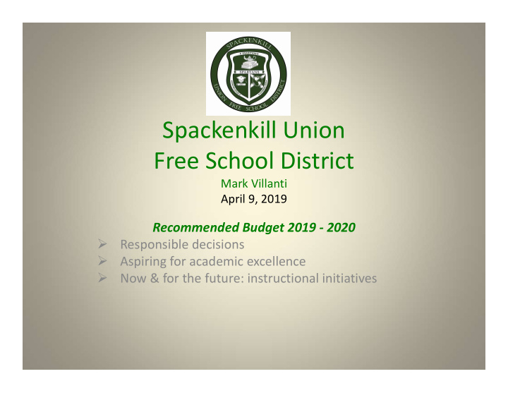 spackenkill union free school district
