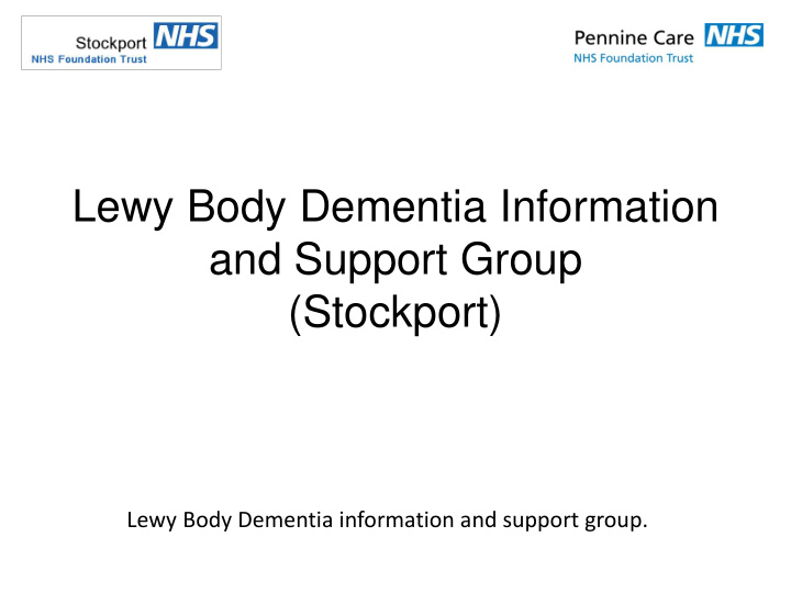 lewy body dementia information