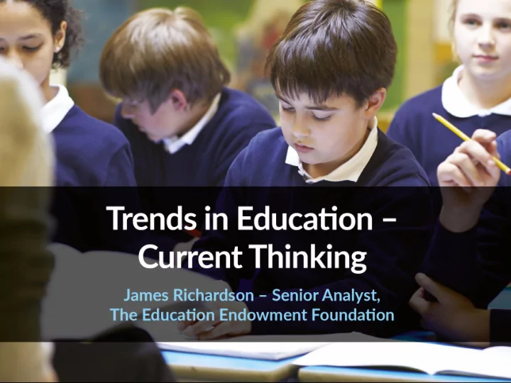 using evidence to raise attainment