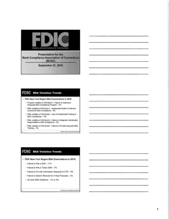 1  Identification  of High -Risk  Customers  Look  at  new  and  existing  customers  Consider