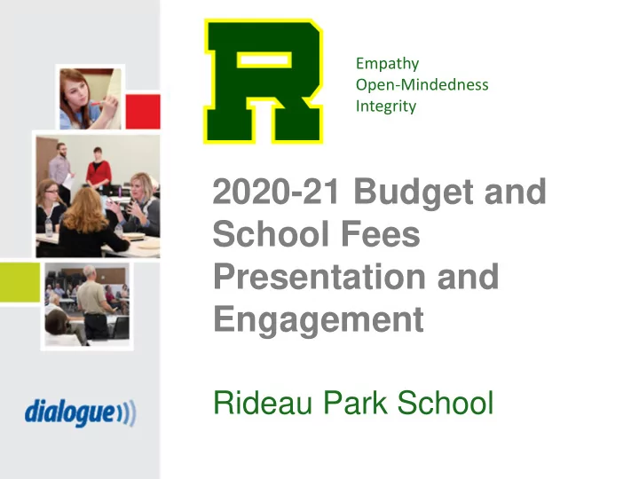 2020 21 budget and