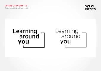 OPEN UNIVERSITY  Brand and logo development  OPEN UNIVERSITY  Headline and message development