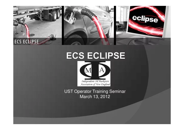 ust operator training seminar march 13 2012 petroleum ust